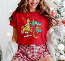 Load image into Gallery viewer, Grinch &amp; Max Christmas Village Tee
